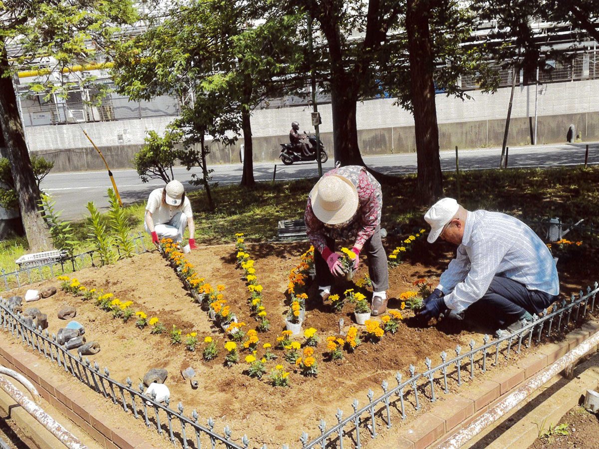 西町町会花の会